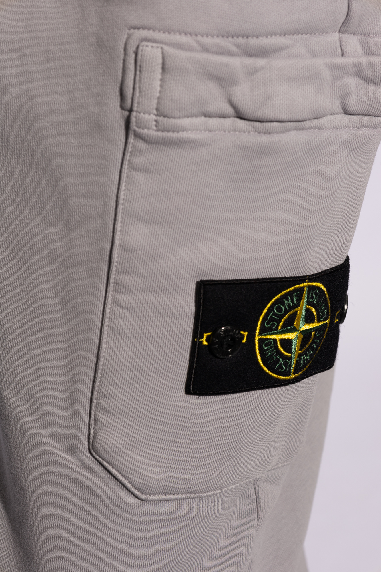 Mens grey outlet stone island joggers